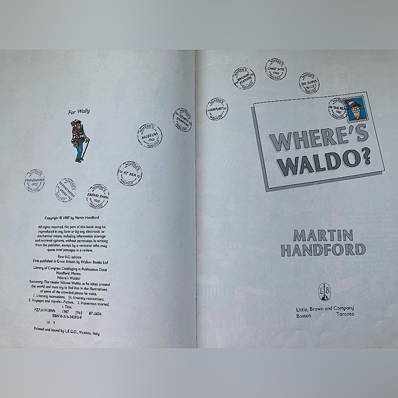 Where's Waldo? Blue Hardcover Book 
c.1987 by Martin Handford - Picture 5 of 8